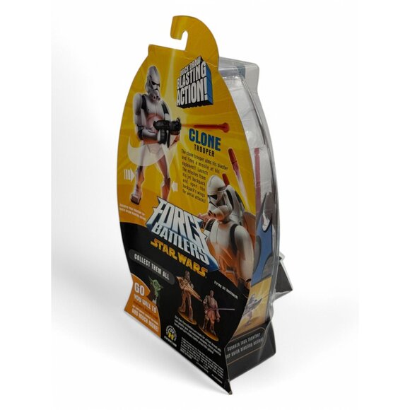 Star Wars Force Battlers Clone Trooper Action Figure Ages 4+ Blasting Action Col - Picture 4 of 6